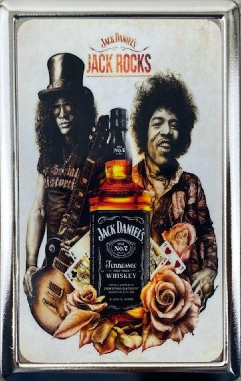Jack Daniels Rocks Cigarette ID Cash CC Storage Case